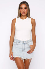 Amelia Denim Mini Skirt Glacier Blue