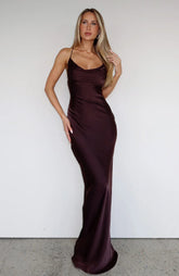 Over My Head Maxi Dress Chocolate