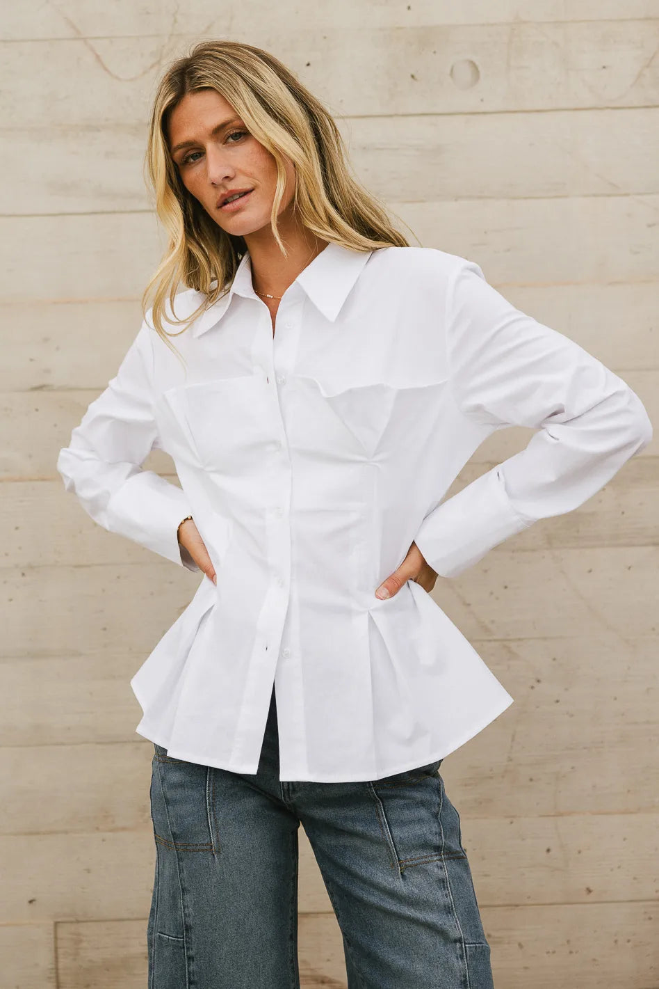Valerie Corseted Button Up