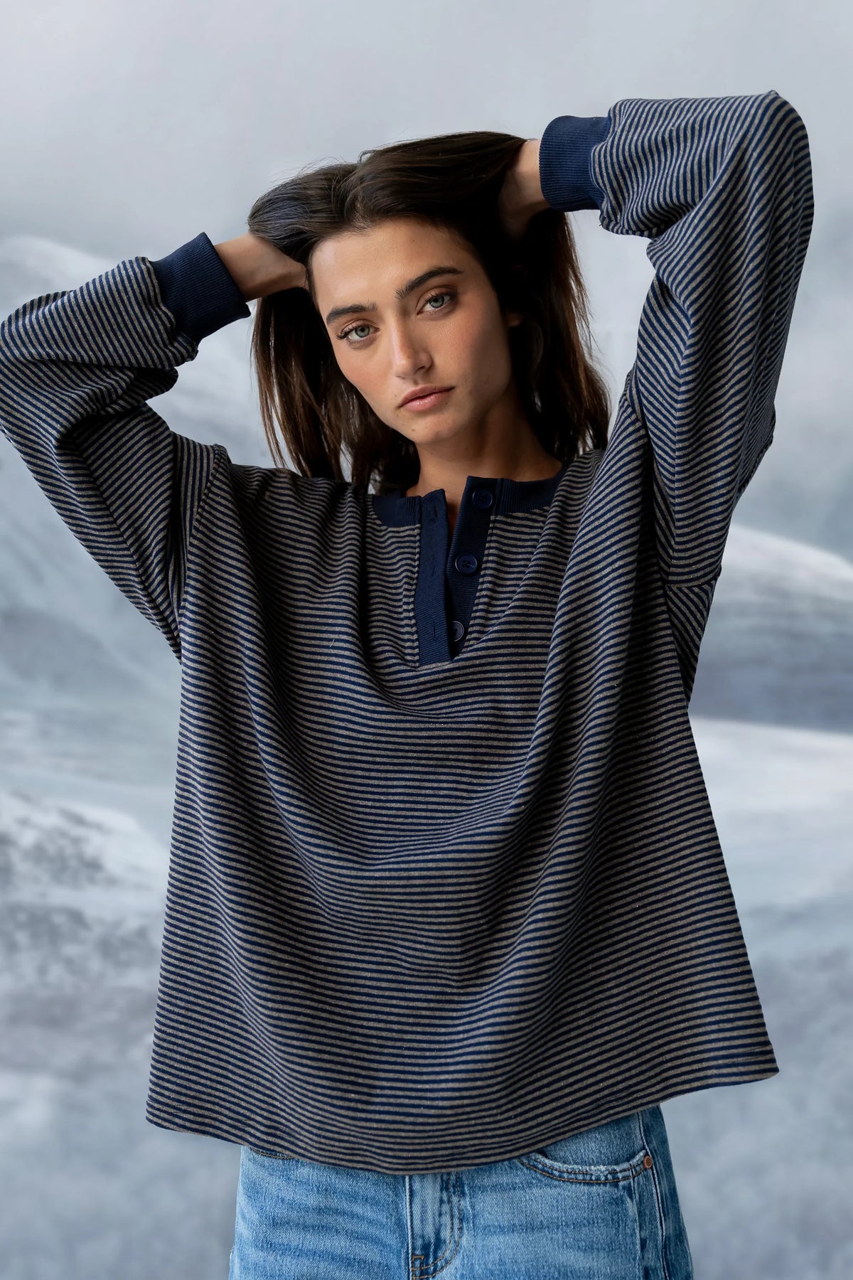 Skye Oversized Striped Top